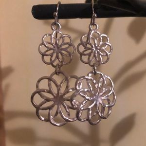 Silver Flower earrings